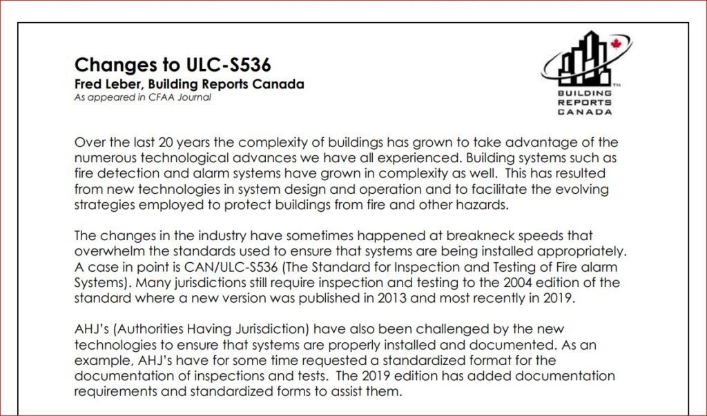 Photo of Changes to ULC-S536