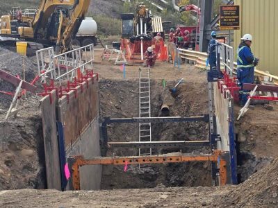 Construction and installation of underground utilities